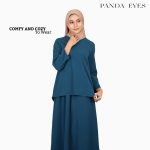 PANDAEYES V-BLOUSE SKIRT SET (CLO-CNJJ639BLSKT) hanya RM32.90 di Shopee