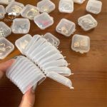 PKB 1pcs transparent plastic small box small square box earplug box pp small pill box mini storage box hanya RM0.11 di Shopee