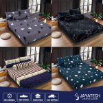 PREMIUM COTTON BEDSHEET 4 IN 1 QUEEN / 2 IN 1 SINGLE / FITTED GETAH KELILING CADAR SARUNG KATIL SARUNG TILAM LAPIS KATIL hanya RM6.98 di Shopee