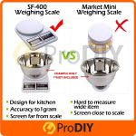 PRODIY SF-400 Digital LCD Scale High Precision Electronic Kitchen Weighing Scale Food 10kg X 1g Penimbang Kek 厨房秤 面粉秤 hanya RM5.99 di Shopee