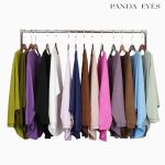 Panda Eyes Batwing Pleated Blouse CLO-CNJYF4122BL hanya RM14.45 di Shopee