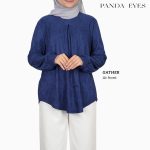 Panda Eyes Pleated Blouse CLO-CNWJ1094BL hanya RM14.90 di Shopee