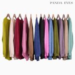 Panda Eyes Pleated Blouse CLO-CNWJ1096BL hanya RM14.90 di Shopee