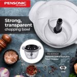 Pensonic Electric Garlic Chopper Chili Onion Blender Meat Glass Bowl (1L)| PB-6005GX hanya RM73 di Shopee