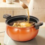 Pot Pumpkin Pot Dapur Kitchen Pot 8L Pier Micro Pressure Cooker Round Toot Stew Non Stick Cooking Pot hanya RM17.90 di Shopee