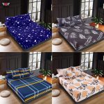 Premium Cotton Bedsheet 4 In 1 Queen 2 In 1 Single Fitted Getah Keliling Cadar Sarung Katil Sarung Tilam Lapis Katil hanya RM6.98 di Shopee