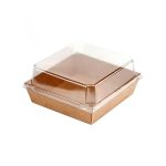 [Premium] Kraft/White Paper Square and Rectangular Cake Box with Transparent Lid / Tart / Kuih Muih / Sandwich / Cake hanya RM0.47 di Shopee