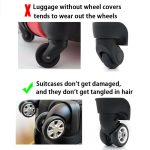 Protect your luggage wheels with our 8-piece set of travel protectors hanya RM3.30 di Shopee