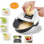 *READY STOCK* 9 IN 1 Vegetable Cutter Manual Carrot Chopper Potato Grater Food Slicer - Penyagat / Sayur / Kentang Lobak hanya RM7.90 di Shopee