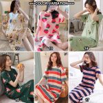 READY STOCK Womens pyjamas Plus Size Dress Pyjamas Sleepwear Pajamas Nightwear Baju Tidur Perempuan - YURI hanya RM5.87 di Shopee