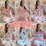 READY STOCK Womens pyjamas Plus Size Dress Pyjamas Sleepwear Pajamas Nightwear Baju Tidur Perempuan - YURI hanya RM5.87 di Shopee