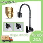 Ready Stock SUS304 Stainless Steel Kitchen Sink Flexible Hose Single Lever Cold Water Tap Faucet hanya RM13.80 di Shopee