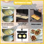 Ready Stock Waffle Maker/Waffle Iron Maker/Non-Stick Pan Mold/Waffle Baking Pan/Breakfast Kitchen Cooking Press Plate To hanya RM34.5 di Shopee