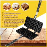 Ready Stock Waffle Maker/Waffle Iron Maker/Non-Stick Pan Mold/Waffle Baking Pan/Breakfast Kitchen Cooking Press Plate To hanya RM34.5 di Shopee