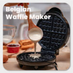 Russell Taylors Stainless Steel Belgian Waffle Maker Temperature Control WM-25 hanya RM79.99 di Shopee