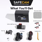 SAFECAM V20 Pro Front Rear Cam Dual Cameras Full HD 1080P WIFI Dashcam Night Vision App Control hanya RM165.00 di Shopee