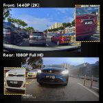 SAFECAM V40 PRO 2K Dual-Channel Dashcam 1440P Front + FHD 1080P Rear Dashcam WIFI App Control 24-H Parking Time Lapse hanya RM175.00 di Shopee