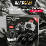 SAFECAM V40 PRO 2K Dual-Channel Dashcam 1440P Front + FHD 1080P Rear Dashcam WIFI App Control 24-H Parking Time Lapse hanya RM175.00 di Shopee