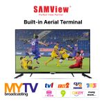 SAMVIEW Digital LED TV FHD Ready 1080I MYTV DVB-T2 Ready with HDMI and USB port (32") 电视机32寸 hanya RM389.00 di Shopee