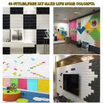 SHIP TODAY&CUSTOMIZED SUPPORT!FREE DIY Wall Stickers wallpaper 3D Retro Self-Adhesive Wallpaper dinding foam wall stickers hanya RM0.11 di Shopee