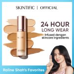 SKINTIFIC All Day Perfect Serum Foundation Full Coverage Concealer Cream 24 Hour Long Wear Primer Makeup bb Cushion hanya RM50.00 di Shopee