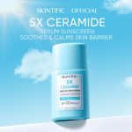 SKINTIFIC Sunscreen 5x Ceramide Serum Sunscreen Stick SPF50 PA++++ Skincare Sunblock Skin Barrier (30ml) hanya RM30.00 di Shopee