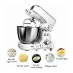 SOKANY 6 Speed Stand Mixer 4L Stainless Steel Bowl Mesin Pengadun Tepung Cream Egg Whisk Blender Cake Dough Hook Flat Be hanya RM189.90 di Shopee