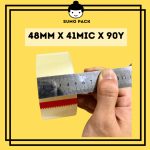 SUMOPACK Opp Tape 48mm x 90y x 41mic Clear Tape school office packaging packing plastic strong adhensive tape hanya RM1.70 di Shopee