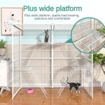 Sangkar Kucing Besar Murah 3 Tingkat 2 Level Cat Cage Big Size Large Platform Cat House Cat Villa White for Many Cats hanya RM189.00 di Shopee