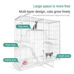 Sangkar Kucing Besar Murah 3 Tingkat 2 Level Cat Cage Big Size Large Platform Cat House Cat Villa White for Many Cats hanya RM189.00 di Shopee