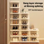 Shoe Rack Multi-layer Folding Narrow Shoe Rack Plastic Simple Shoe Rack Organizer Shelf Space-Saving Rak Kasut 鞋架 hanya RM17.40 di Shopee