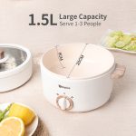 Simplus Multi Electric Cooker Ceramic Coating Non Stick Comes WIth Steamer Electric Multifuction Cooker (1.5L/600W) hanya RM51.47 di Shopee