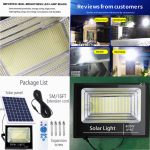 Solar Light Outdoor Lighting 50W/300W/6000W/1200W Solar Spotlight Lampu solar IP67 Waterproof Solar Led Street Light太阳能灯 hanya RM22.88 di Shopee