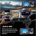 South Ocean 3 Camera Lens Car HD 1080P 24h Parking Monitor DVR Wifi Dash Cam Video Recorder Dashcam hanya RM71.50 di Shopee