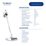 Tineco Pure One Air Pro Smart Ultra-lightweight featherlight 1.07kg Cordless Vacuum Cleaner Zero Tangle hanya RM1339.00 di Shopee