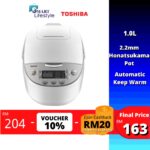 Toshiba/Midea Rice Cooker With Computer RC-18DH1NMY (1.8L)/ RC-10DH1NMY (1.0L)/ MB-FS17 (1.7L) hanya RM151.35 di Shopee