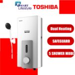 Toshiba/Panasonic Instant Electric Water Heater Without Pump DSK38S5MW / DH-3RL1MW / TWH-38WMY(W) hanya RM186.16 di Shopee