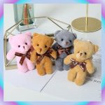 Toy Mini Bear Cute Small Size Bear Doll Suitable for Bouquet Gift DIY Bear Toys Plush Doll Kids Bear Plush Cut小熊钥匙圈 hanya RM0.80 di Shopee