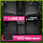 Trapo Eco Car Mat Perodua Myvi (2017-Present) hanya RM194.93 di Shopee