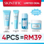 [Travel Size] SKINTIFIC 4pcs Glowing Travel Set With 5X Ceramide Barrier  Moisturizer Repair Skin Barrier Toner Cleanser hanya RM12.00 di Shopee