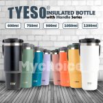 Tyeso Tumbler With Handle 600/750/900/1200ml Stainless Steel Double Layer Insulated Thermos Flask Water Bottle Botol Air hanya RM31.90 di Shopee