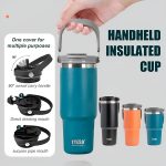 Tyeso Tumbler With Handle 600/750/900/1200ml Stainless Steel Double Layer Insulated Thermos Flask Water Bottle Botol Air hanya RM31.90 di Shopee