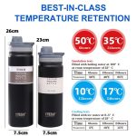 Tyeso Tumbler With Handle Buy 1 Free 2 Gifts 530ml/750ml Double Layer Insulated Flask Thermos Water Bottle Botol Air 保温瓶 hanya RM24.78 di Shopee