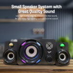 Vinnfier VF ECCO 3 BTU 2023 Bluetooth 2.1 Stereo Speaker 7 Color Pulsating LED 2.1 speaker FM Radio Micro SD card hanya RM49.90 di Shopee