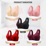 Women Wireless Maternity Nursing Bra Breastfeeding Bra Large Size Front Buckle Comfortable Seamless Bra Elderly Bra hanya RM6.99 di Shopee