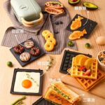 YIDPU 5 in 1 Add on Breakfast Maker Waffle Maker Pan Cake Machine Sandwich Maker Mesin Sarapan Pagi 华夫饼机早餐机 hanya RM49.99 di Shopee