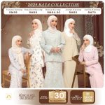 ZOE ARISSA BAJU KURUNG KEDAH OPAH SULAM FLORAL Kurung Sulam Floral Printed Design Ironless REESA Kurung Raya 2024 Viral hanya RM76.90 di Shopee