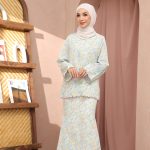 ZOE ARISSA BAJU KURUNG KEDAH OPAH SULAM FLORAL Kurung Sulam Floral Printed Design Ironless REESA Kurung Raya 2024 Viral hanya RM76.90 di Shopee