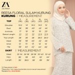 ZOE ARISSA BAJU KURUNG KEDAH OPAH SULAM FLORAL Kurung Sulam Floral Printed Design Ironless REESA Kurung Raya 2024 Viral hanya RM76.90 di Shopee