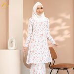 ZOE ARISSA BAJU KURUNG RAYA 2024 KURUNG MODEN Floral Printed Design Kurung Riau Plus Size Murah NAYLA Kurung Pahang hanya RM69.90 di Shopee